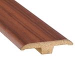Moldura Tipo T de SPC de 4.5 x 240 cm Alto 0.6 cm Color Caoba
