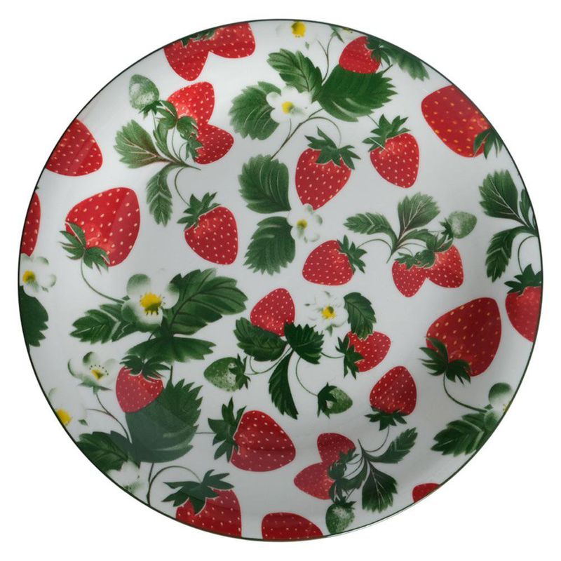 Plato para Ensalada Diseño Fresas de 8.5 Plg