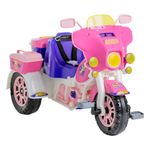 Motocicleta Infantil Tipo Triciclo Color Rosa con Empujador