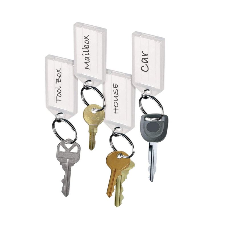 Llavero Plástico con Etiqueta Bolsa con 10 Unidades