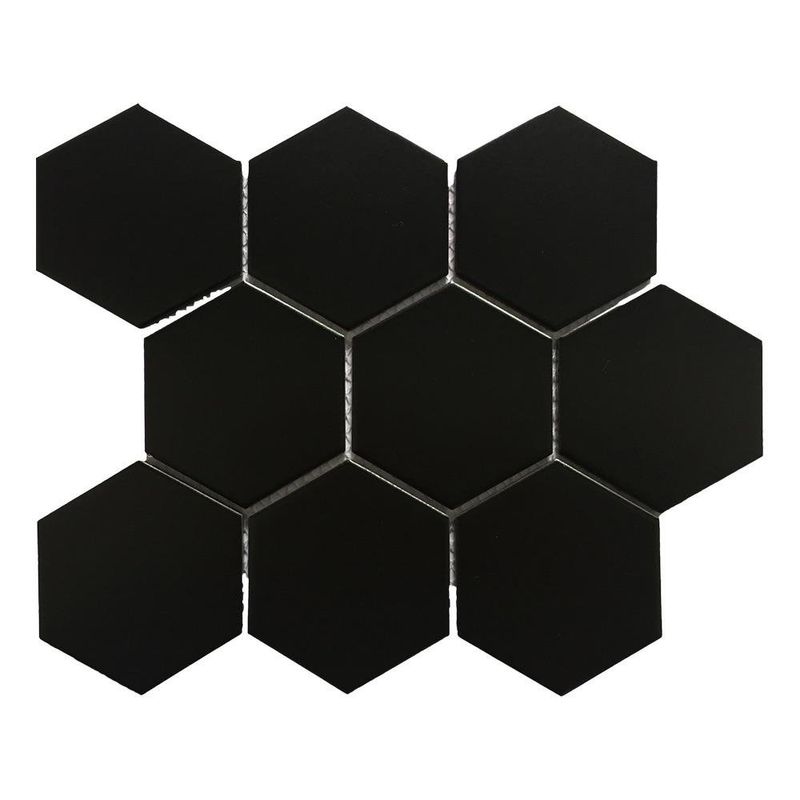 Malla Decorativa Hexa de 29 x 25 cm Color Negro