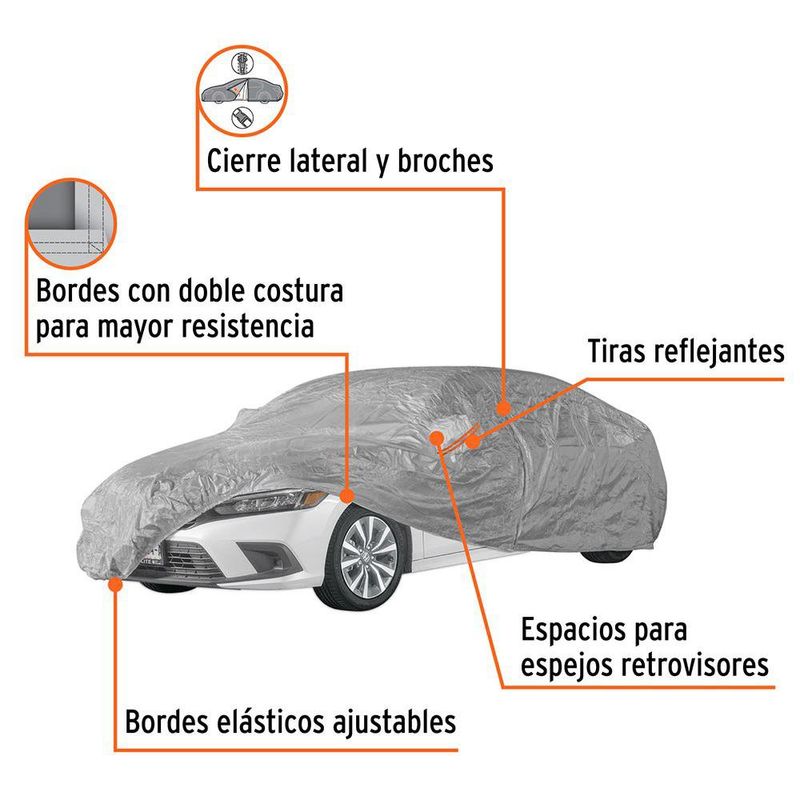 Cobertor para Autos Talla M para Uso Interior y Exterior - Truper