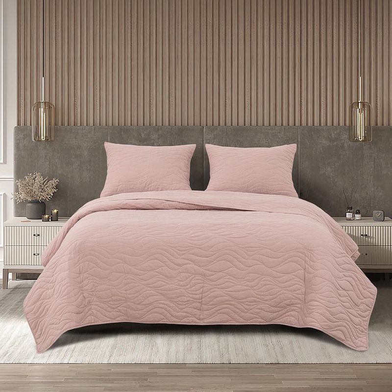 Set Cubrecama King Color Taupe