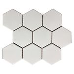 Malla Decorativa Hexa de 29 x 25 cm Color Blanco