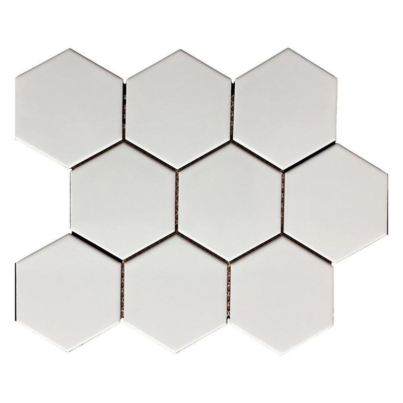 Malla Decorativa Hexa de 29 x 25 cm Color Blanco