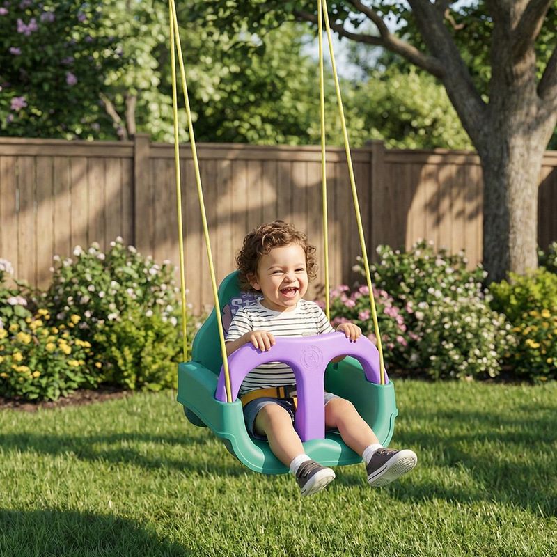 Columpio Infantil Stitch de Plástico con Arnés