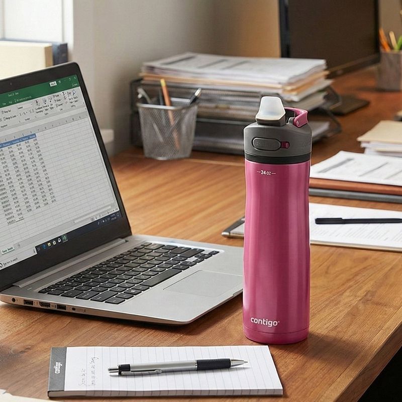 Pachón Térmico Contigo Ashland de 24 oz con Boquilla Color Morado