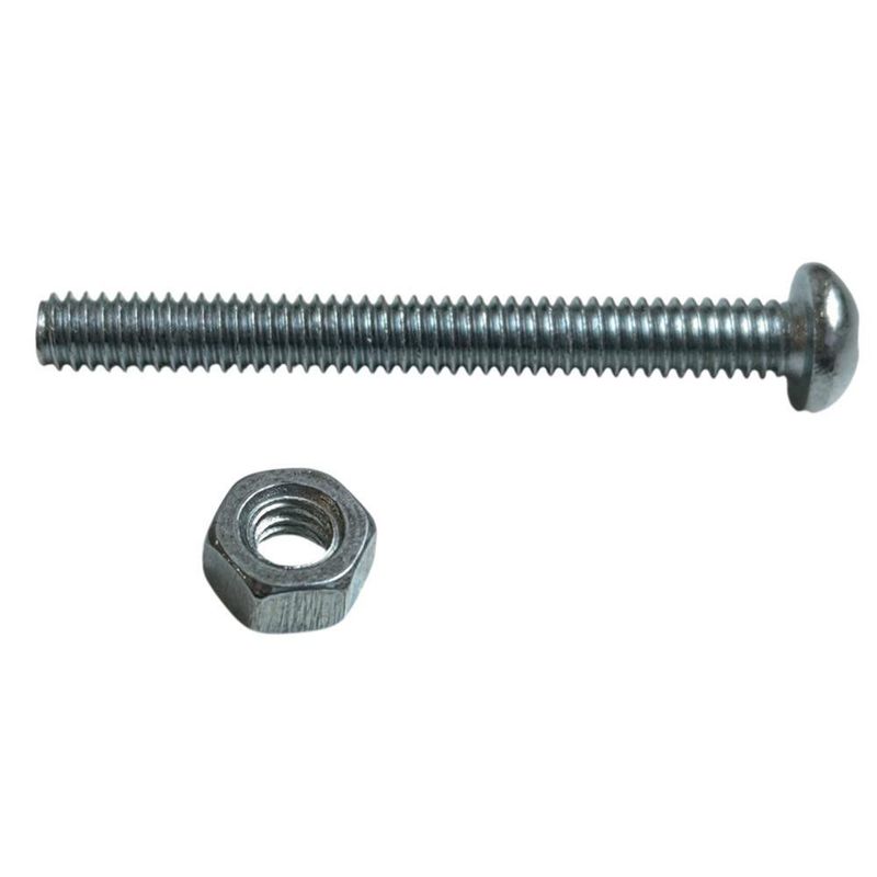 Set de 6 Tornillos para Estufa Cabeza Redonda 8/32 x 1 1/2 con Tuerca