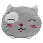 Cojín XXL Gato Gris Súper Suave