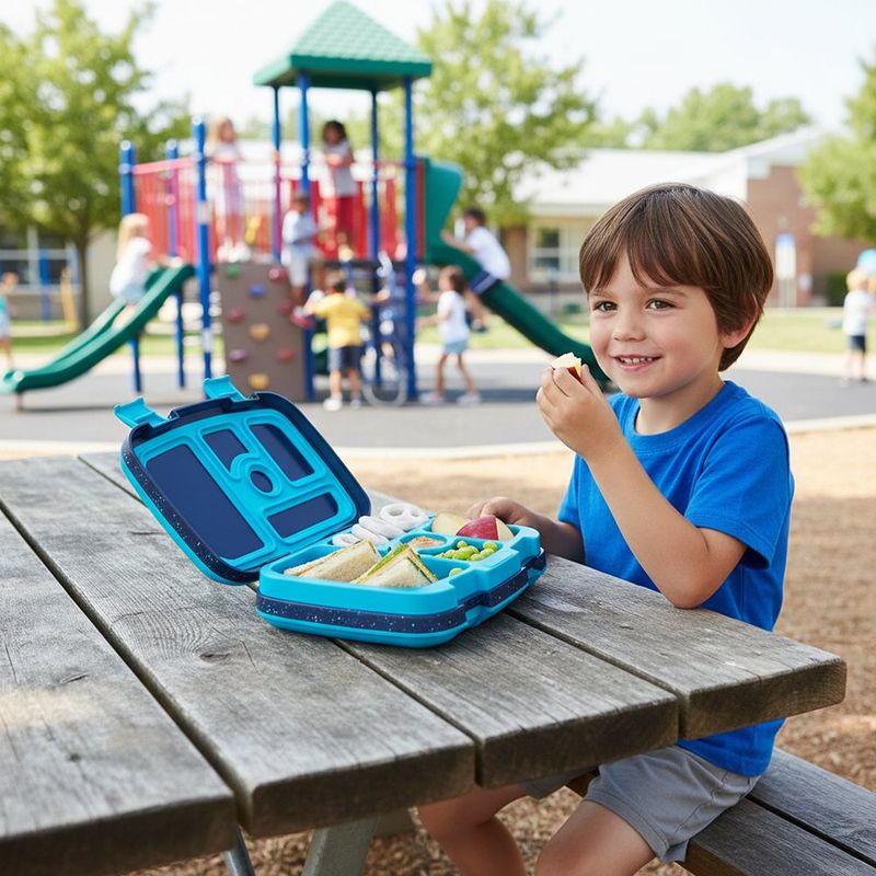 Lonchera Infantil Bentgo Kids con Compartimentos Color Azul