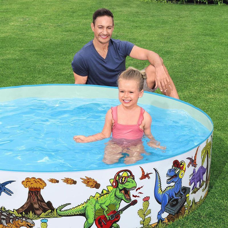 Piscina Infantil con Diseño de Dinosaurios