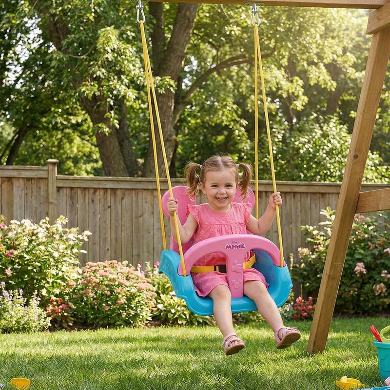 Columpio Infantil 3 en 1 con Diseño de Minnie Mouse