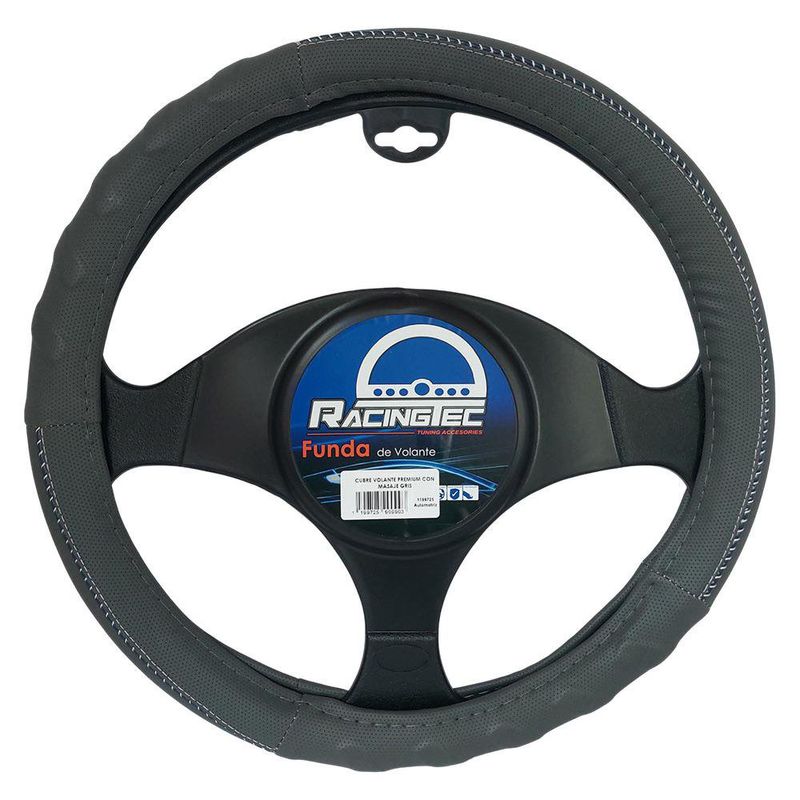 Cubre Volante Premium Racingtec con Masaje Color Gris