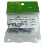 Set de 6 Tornillos para Estufa Cabeza Plana Galvanizado 5/16 x 1 con Tuerca