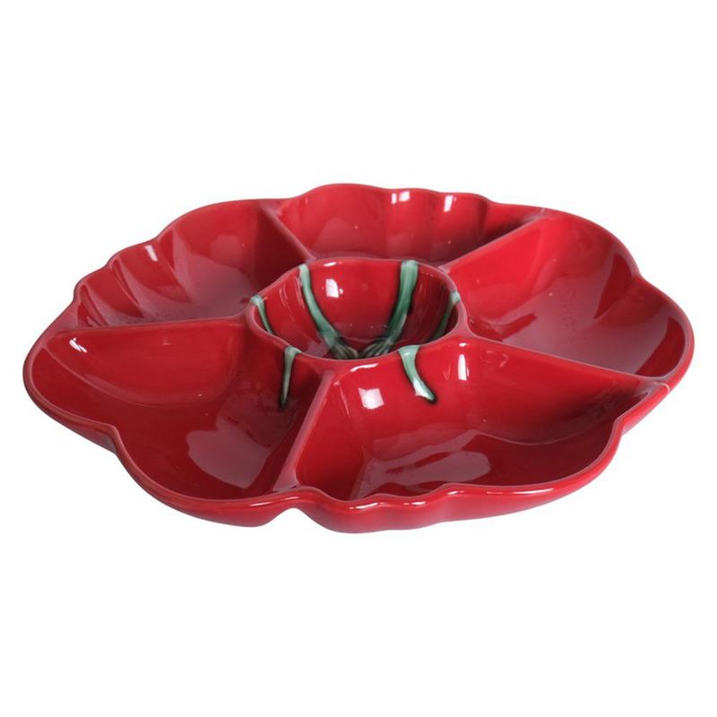 Boquitero con 5 Divisiones Diseño Pimiento Rojo