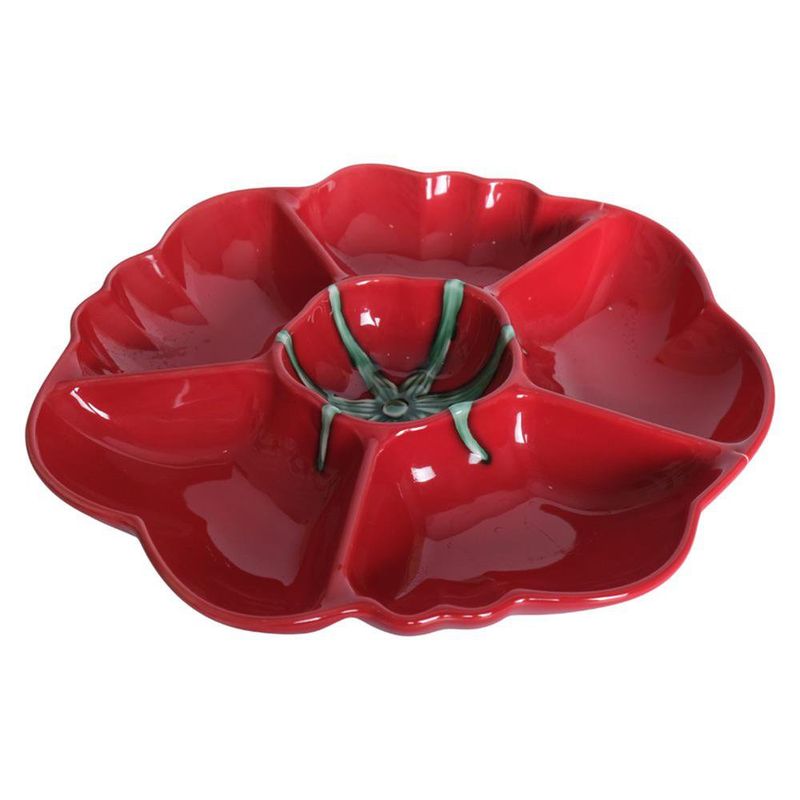 Boquitero con 5 Divisiones Diseño Pimiento Rojo