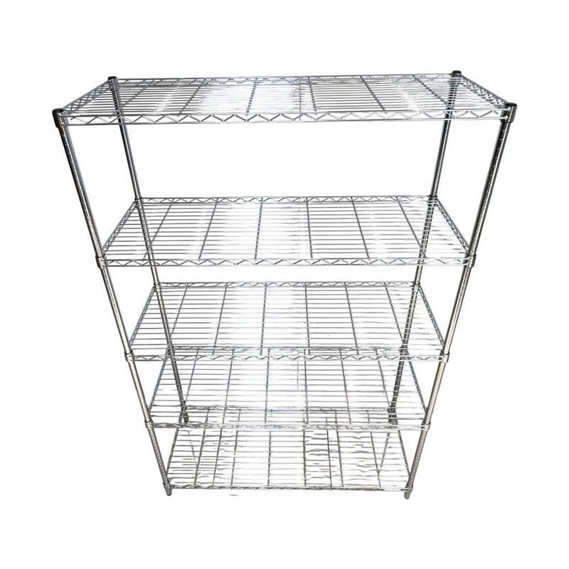 Estante Cromado de 5 Niveles de 45 x 120 x 190 cm 1750 lb