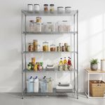 Estante Cromado de 5 Niveles de 45 x 120 x 190 cm 1750 lb