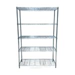 Estante Cromado de 5 Niveles de 45 x 120 x 190 cm 1750 lb