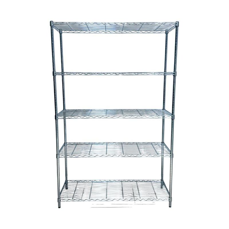 Estante Cromado de 5 Niveles de 45 x 120 x 190 cm 1750 lb