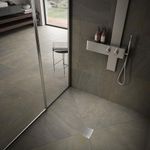 Reposadera Cuadrada Satinada QM Lagos de 4 x 4 plg de Acero Inoxidable