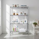 Estante Cromado de 4 Niveles de 35 x 90 x 140 cm 1400 lb