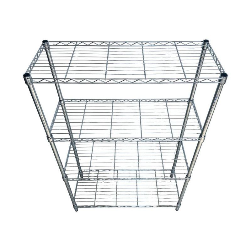 Estante Cromado de 4 Niveles de 35 x 90 x 140 cm 1400 lb