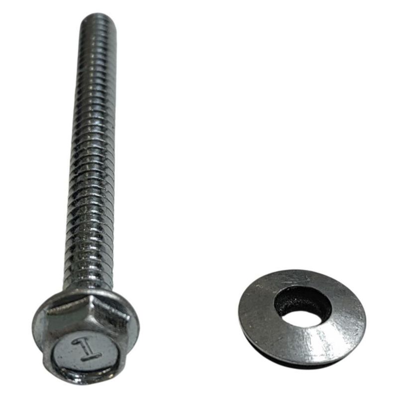 Set de 6 Tornillos Polser Galvanizados con Arandela 1/4 x 3 1/2 Plg