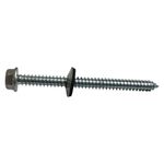 Set de 6 Tornillos Polser Galvanizados con Arandela 1/4 x 3 1/2 Plg