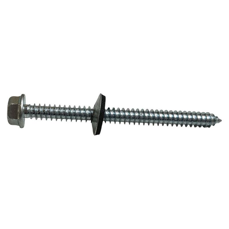 Set de 6 Tornillos Polser Galvanizados con Arandela 1/4 x 3 1/2 Plg