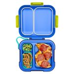Lonchera Infantil Zoku Neat Bento con Compartimentos Color Azul