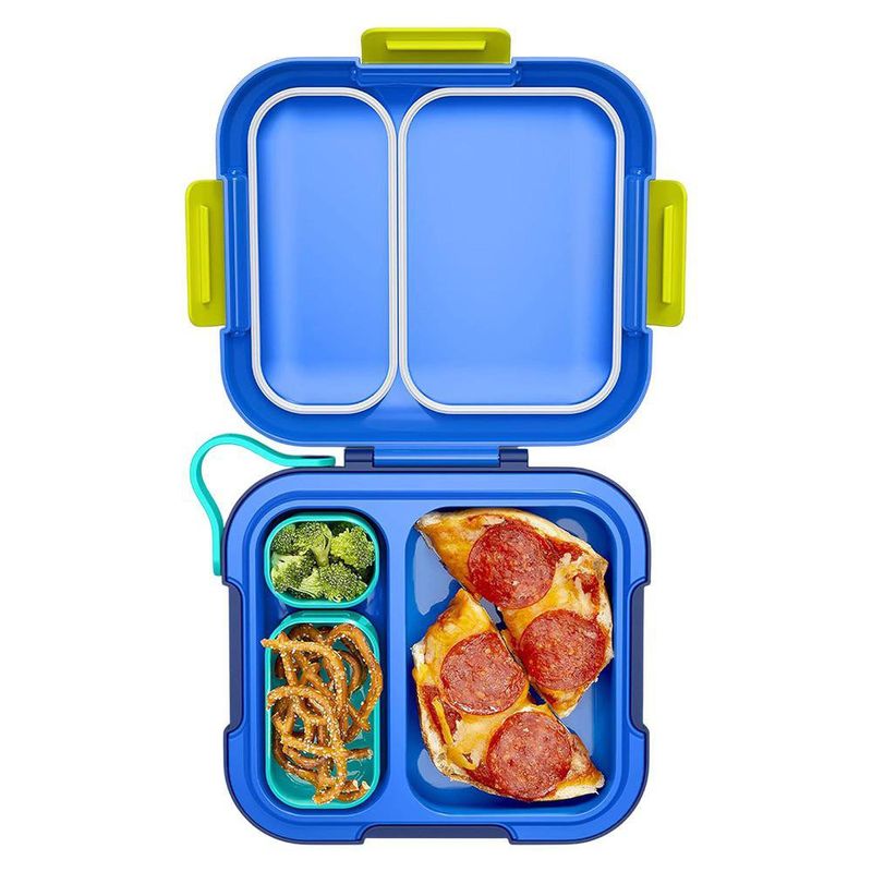 Lonchera Infantil Zoku Neat Bento con Compartimentos Color Azul