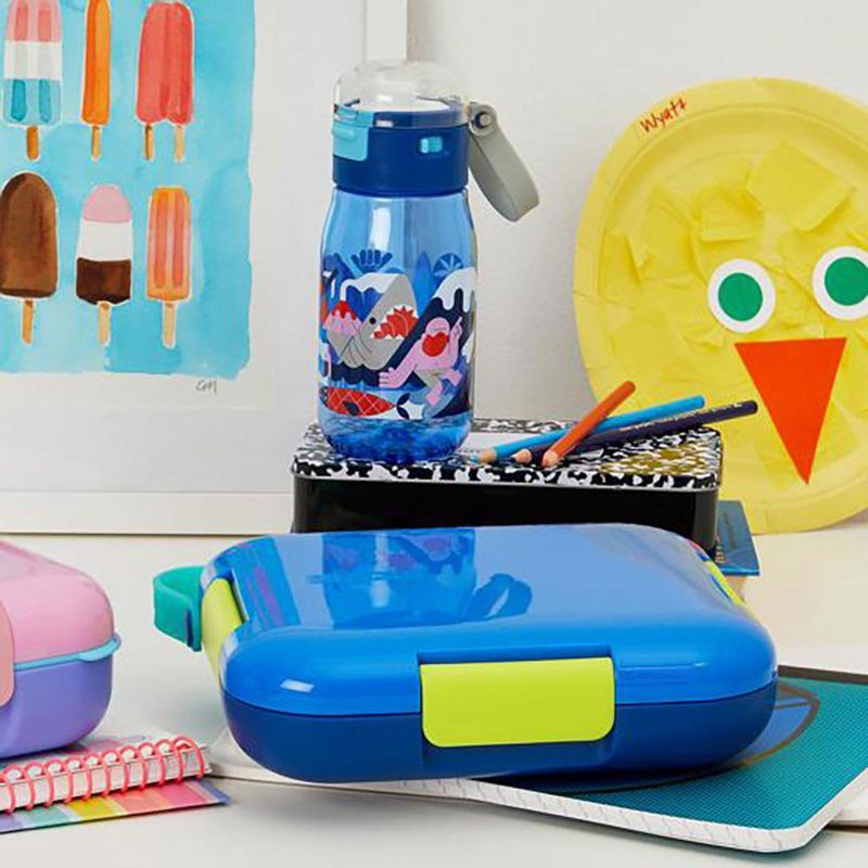 Lonchera Infantil Zoku Neat Bento con Compartimentos Color Azul