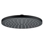 Cabeza de Ducha Redonda Kouta de 25 cm Color Negro