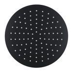 Cabeza de Ducha Redonda Kouta de 25 cm Color Negro