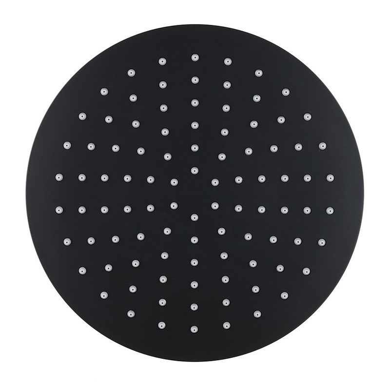 Cabeza de Ducha Redonda Kouta de 25 cm Color Negro