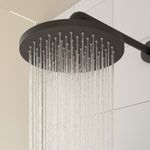 Cabeza de Ducha Redonda Kouta de 25 cm Color Negro