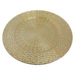 Plato Base de 33 x 33 cm Color Dorado