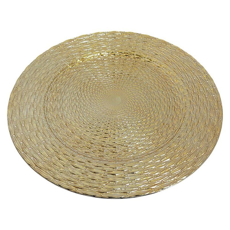 Plato Base de 33 x 33 cm Color Dorado
