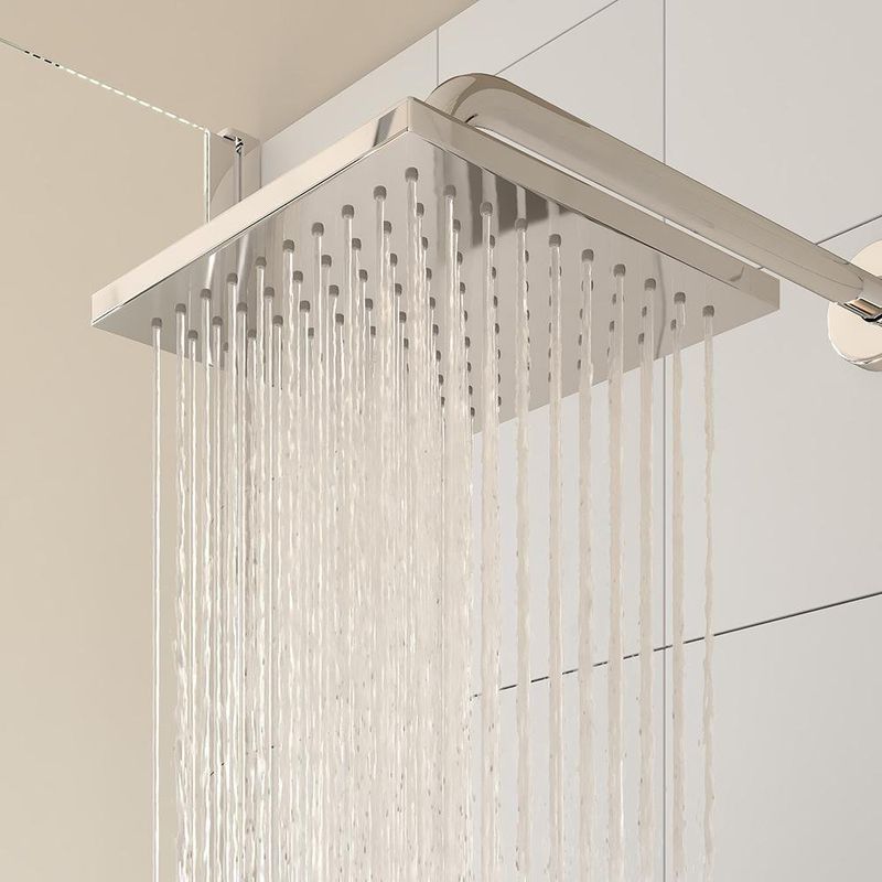 Cabeza de Ducha Cuadrada Lana de 20 cm Acabado Cromado