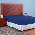 Sabana Cobertor Manhattan Tamaño Matrimonial Color Azul