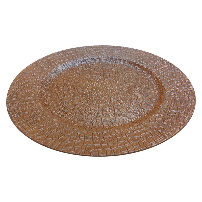 Plato Base de 33 x 33 cm Color Cobre
