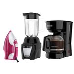 Combo Black+Decker de Licuadora, Cafetera y Plancha