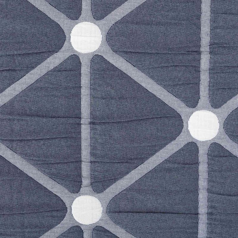 Frazada Estampada Reversible Queen Color Gris