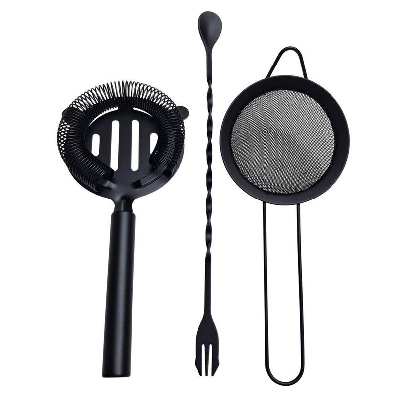 Set de Bar de 8 Piezas en Color Negro