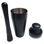 Set de Bar de 8 Piezas en Color Negro