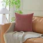 Cojín de Corduroy Relleno de 40 x 40 cm Colores Surtidos
