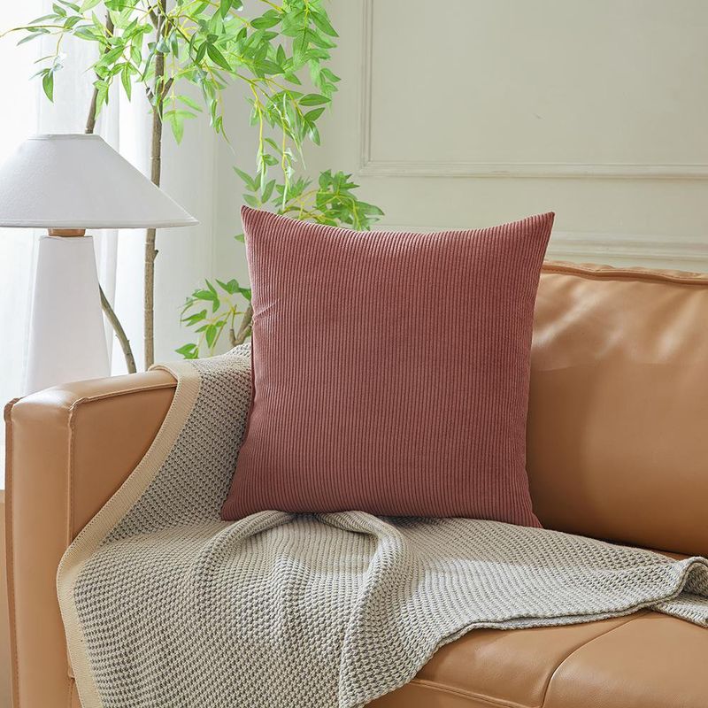 Cojín de Corduroy Relleno de 40 x 40 cm Colores Surtidos