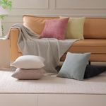 Cojín de Corduroy Relleno de 40 x 40 cm Colores Surtidos