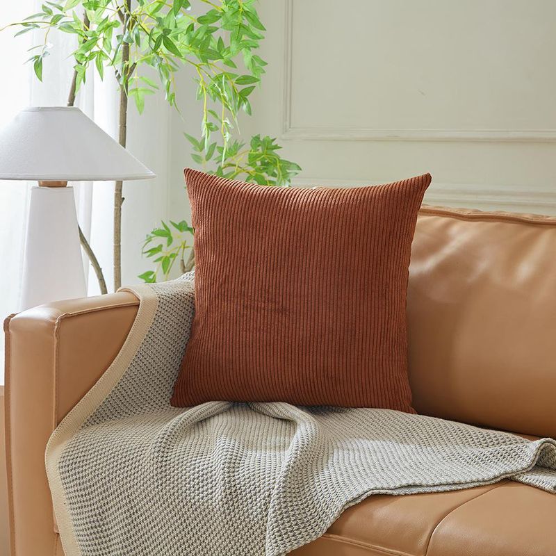 Cojín de Corduroy Relleno de 40 x 40 cm Colores Surtidos